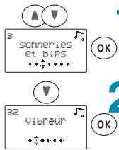 SAGEM WP 22-33 SMS - Mode vibreur (selon modele) - 1