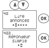 SAGEM WP 22-33 SMS - Annonce répondeur simple à l'aide du combiné - 2
