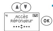 SAGEM WP 22-33 SMS - Enregistrer un message sur le répondeur à l'aide du combiné - 1