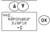 SAGEM WP 22-33 SMS - Activer le répondeur simple à l'aide du combiné - 3