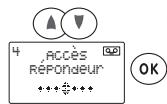 SAGEM WP 22-33 SMS - Annonce répondeur simple à l'aide du combiné - 1
