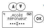 SAGEM WP 22-33 SMS - Activer le répondeur simple à l'aide du combiné - 1