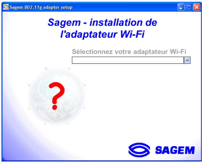 SAGEM WUBR-128GW DONGLE WIFI - I.1 Installation du logiciel - 2