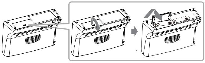 SAGEM AC 8130D - Étapes d'insertion des piles - 1