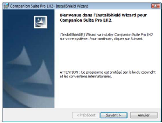 SAGEM AGORIS M943DN - L'écran de bienvenue apparaît. Cliquez sur Suivant pour lancer l'installation du kit Companion Suite Pro sur votre PC. - 1