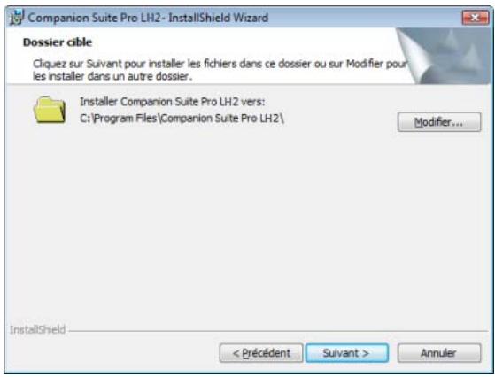 SAGEM AGORIS M943DN - Sélectionnez le répertoire de destination pour l'installation et cliquez sur Suivant. - 1