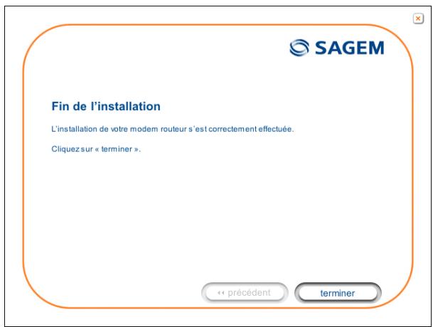 SAGEM FAST 2400 - Installation et configuration de votre Routeur sur le port USB de votre ordinateur - 11