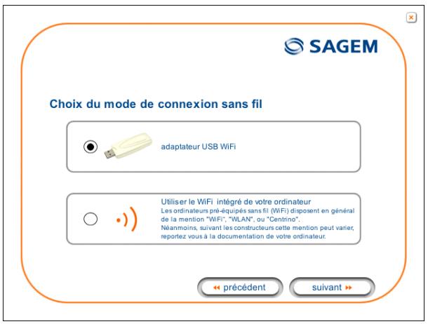 SAGEM FAST 2400 - Installation par l'interface Wi-Fi - 1