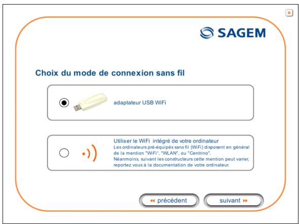 SAGEM FAST 2404 - Installation par l'interface Wi-Fi - 1