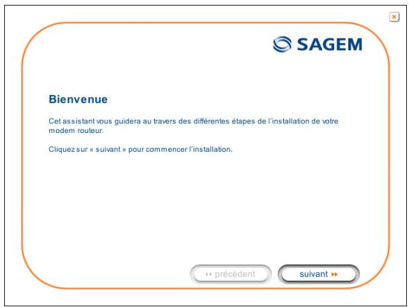 SAGEM FAST 2404 - INSTALLATION A PARTIR DU CD-ROM - 2