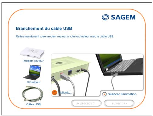 SAGEM FAST 2404 - Installation sur le port Ethernet - 1