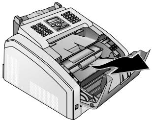 SAGEM FAX 4565 - Bords sur le couvercle de l'appareil. - 2