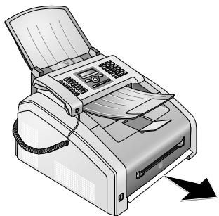 SAGEM FAX 4565 - Remédier au bourrage papier dans la cassette à papier / l'introduction de papier - 2