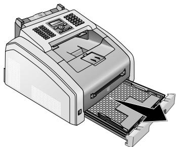 SAGEM FAX 4565 - Retirez le matériel d'emballage de la cassette de papier - 1