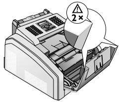 SAGEM LPF 5125 - Bords sur le couvercle de l'appareil! - 1