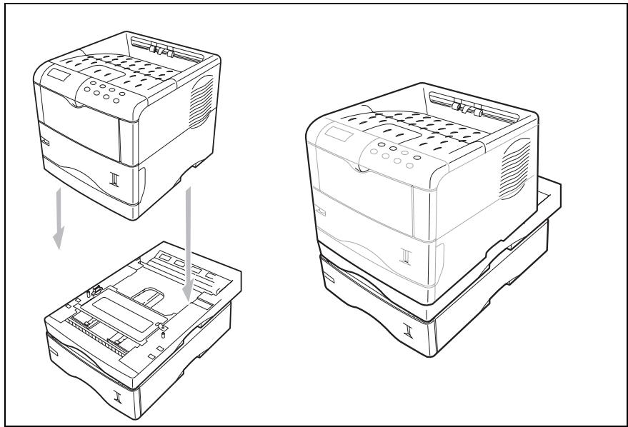 SAGEM MF 3780 - Installation de l'imprimante sur le module recto/verso - 1