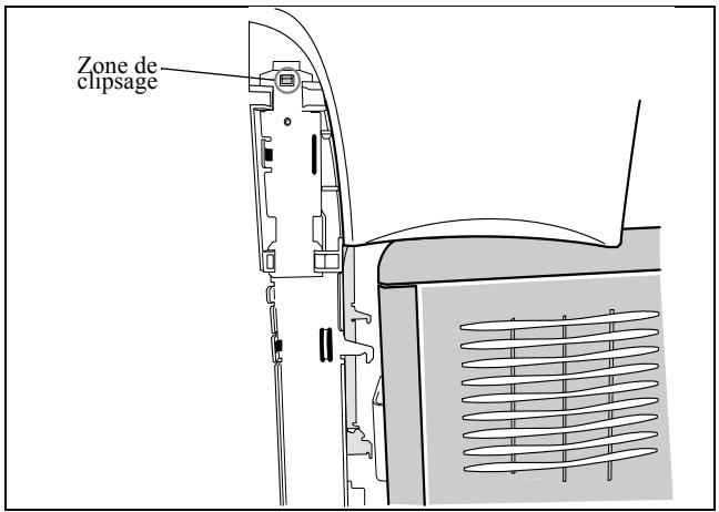 SAGEM MF 3780 - Installation des pieds sur l'interface scanner/imprimante - 3