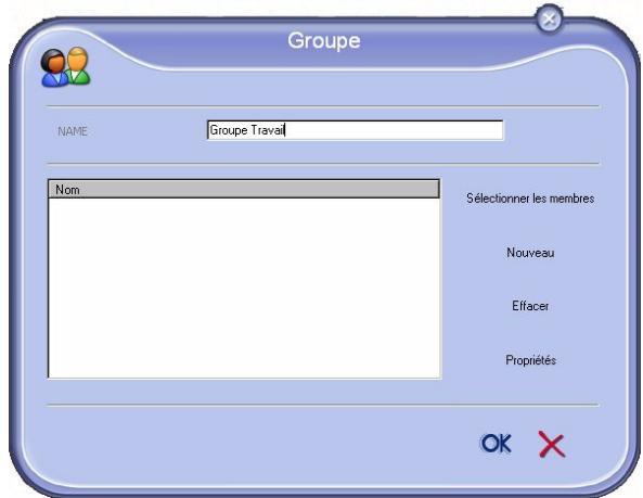 SAGEM MF 5461 - Ajouter un groupe dans le carnet d'adresses du terminal - 2