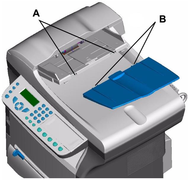 SAGEM MF 5461 - Mise en place du chargeur du document pour analyse - 1