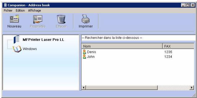 SAGEM MF 5461 - Ajouter un contact dans le carnet d'adresses du terminal - 1