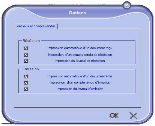 SAGEM MF 5461 - Description de l'onglet JOURNAUX ET COMPRETRENDUS - 1