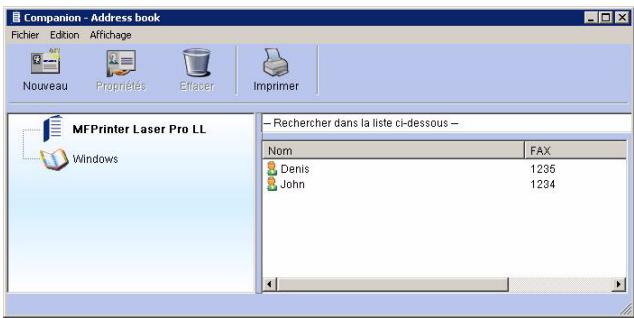 SAGEM MF 5461 - Ajouter un groupe dans le carnet d'adresses du terminal - 1
