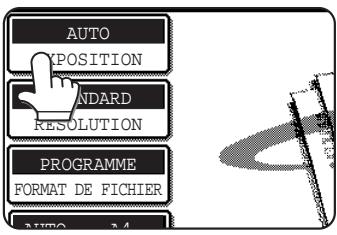 SAGEM MF 9500 - Effleurez la touche exposition. - 1
