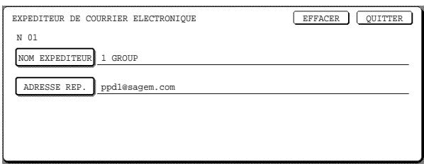 SAGEM MF 9500 - Modification et effacement des coordonnees d'un expediteur - 3