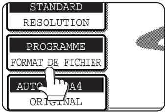 SAGEM MF 9500 - Reglage du FORMAT de fichier - 1
