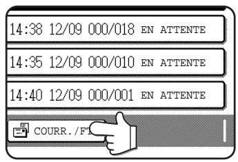 SAGEM MF 9500 - Annulation d'une transmission e-mail/ftp - 2