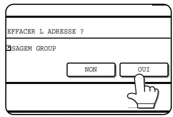 SAGEM MF 9500 - Modification et effacement de touches de GROUPE - 7