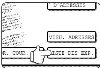 SAGEM MF 9500 - Effleurez la touche LISTE des EXP. - 1