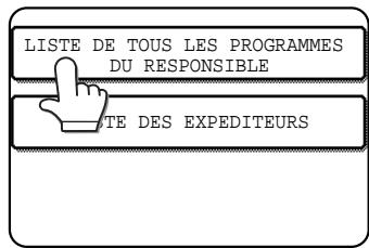 SAGEM MF 9500 - Effleurez la touche LISTE de tous les programmes du responsible. - 1