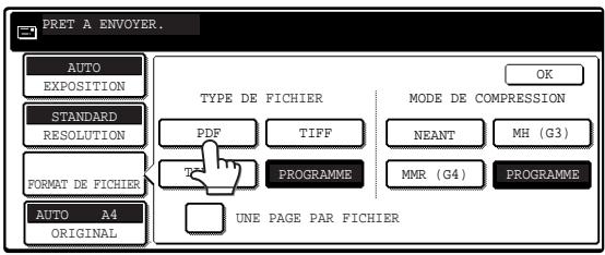 SAGEM MF 9500 - Reglage du FORMAT de fichier - 2
