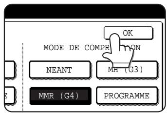 SAGEM MF 9500 - Effleurez la touche OK. - 1