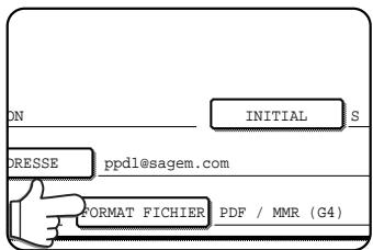 SAGEM MF 9500 - Contrôlez le format de fichier et le mode de compression. - 1