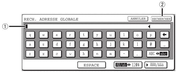 SAGEM MF 9500 - Écran recherche adresse globale - 1