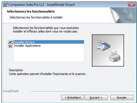 SAGEM MFD 6020 - Installation des pilotes à l'aide du logiciel companion suite pro - 6