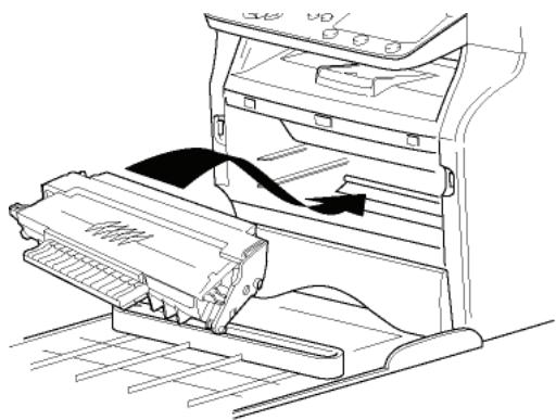 SAGEM MFD 6020 - OUVRIR CAPOT AV. changer TONER - 1