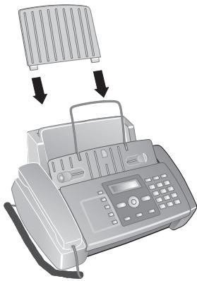 SAGEM PHILIPS FAXJET 365 - Mettre en place le plateau à papier - 1