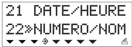 21 DATE/HEURE 22×NUMERO/NOM