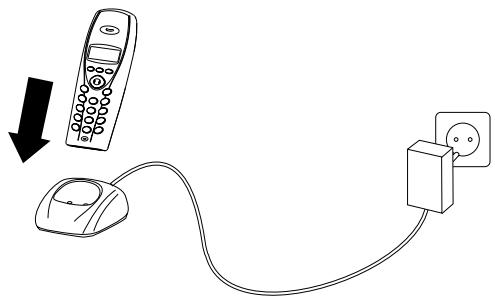 SAGEM PHILIPS MF-JET 485 - Mise en service du combiné sans fil - 2