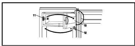 SAUTER SFVA 22 - Changement du sens d'ouverture du portillon du compartment de congélation - 2