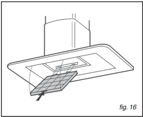 SAUTER SHD 901 B - - Removing the charcoal filter (fig.16) - 2