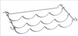 SAUTER SLVA 232 - Clayette modulable en verre - 1