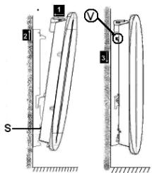 SAUTER FORLANE - - Verrouiller l'appareil sur son support mural - 1