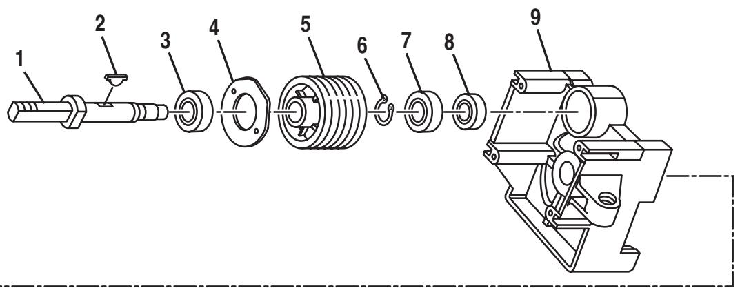 RYOBI BT3100-1 - FIGURE 61: MONTAGE DE MOTEUR - 1