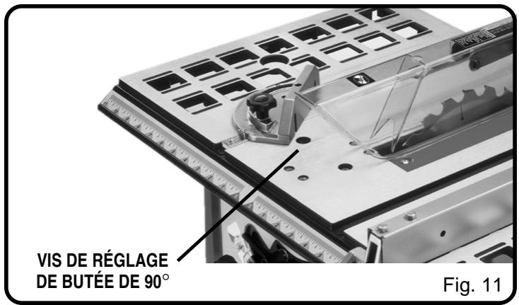 RYOBI BTS10 - RéGLAGE DE LA BUTÉE DE 90° - 1