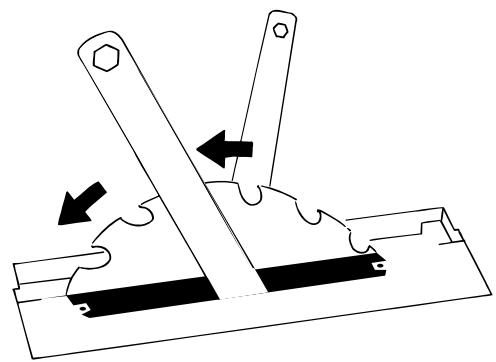 RYOBI BTS10 - Dépose ou changement de la lame - 1