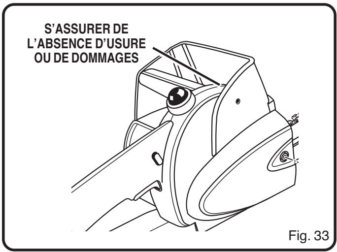 S'ASSURER DE L'ABSENCE D'USURE OU DE DOMMAGES Fig. 33